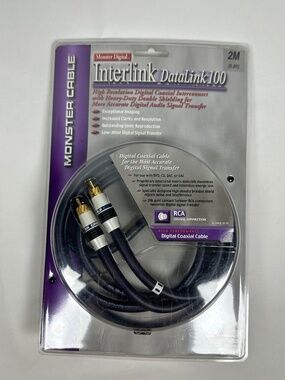 Monster Cable, Interlink, Datalink 100, Digital Coaxial Cable, IDL100-2M, 6.6 ft